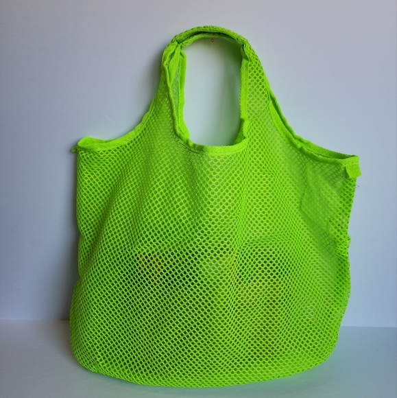 Green Mesh Multipurpose Tote Bag - Picture 3 of 13